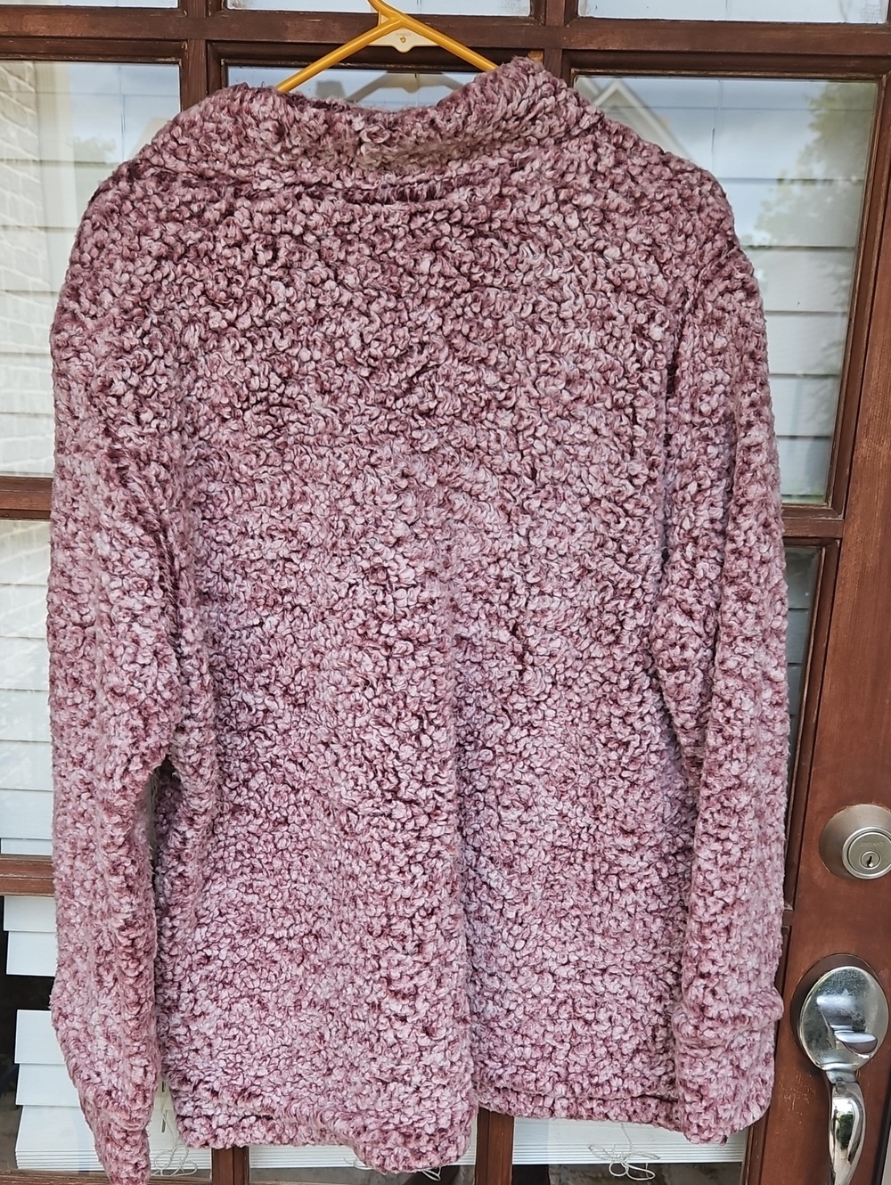 Weatherproof Vintage Cozy Plush Half-Zip Women's Sweater - Dusty Rose - Picture 5 of 5